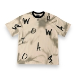 Áo thun tay ngắn, oversize in chữ cái - S710C